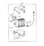 Diagram for 1997 Hyundai Accent A/C Expansion Valve - 97626-22000