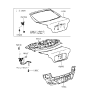 Diagram for 1998 Hyundai Accent Liftgate Hinge - 79770-22200