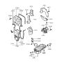 Diagram for 2000 Hyundai Accent Timing Cover - 21362-22000