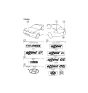 Diagram for 1994 Hyundai Sonata Emblem - 86345-28510-D