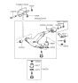 Diagram for 1999 Hyundai Accent Ball Joint - 54503-22A00