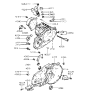 Diagram for 1995 Hyundai Accent Motor And Transmission Mount - 43120-22601