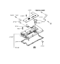 Diagram for 1999 Hyundai Tiburon Oil Filler Cap - 26510-26003