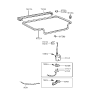 Diagram for 1995 Hyundai Accent Tailgate Latch - 81230-22501