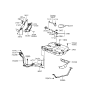 Diagram for 1996 Hyundai Accent Fuel Tank Strap - 31210-22900