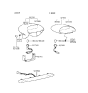 Diagram for 1992 Hyundai Scoupe Light Socket - 92759-28000