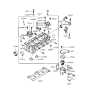 Diagram for Hyundai Scoupe Coolant Temperature Sensor - 39220-22010