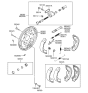 Diagram for 1998 Hyundai Accent Wheel Cylinder Repair Kit - 58301-22A00