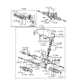 Diagram for 1999 Hyundai Accent Rack And Pinion - 57720-22000