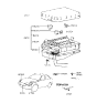 Diagram for 1994 Hyundai Accent Fuse Box - 91210-22A01