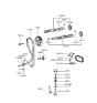 Diagram for 1995 Hyundai Accent Timing Chain Guide - 24431-26000