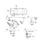 Diagram for 1998 Hyundai Accent Engine Control Module - 39110-26231