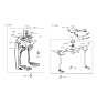 Diagram for 1994 Hyundai Accent Wiper Switch - 93435-22000