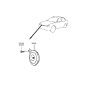 Diagram for 1997 Hyundai Accent Horn - 96610-22300