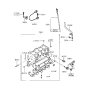 Diagram for 2000 Hyundai Tiburon Knock Sensor - 39250-23010