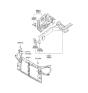 Diagram for 2006 Hyundai Tucson Radiator Support - 64101-2E001