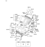 Diagram for 2006 Hyundai Tucson Armrest - 89900-2E000-G8M