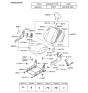 Diagram for 2007 Hyundai Tucson Seat Cover - 88270-2E500-G8A