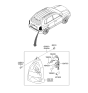 Diagram for 2006 Hyundai Tucson Tail Light - 92402-2E050