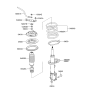 Diagram for Hyundai Tucson Shock And Strut Mount - 54610-2E200