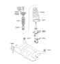 Diagram for Hyundai Tucson Shock And Strut Mount - 55310-1F000