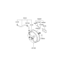 Diagram for 2009 Hyundai Tucson Brake Booster - 59110-2E200