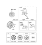 Diagram for Hyundai Tucson Wheel Cover - 52960-2E620