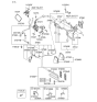 Diagram for 2007 Hyundai Tucson Power Steering Hose - 57510-2E050