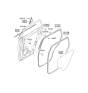 Diagram for 2007 Hyundai Tucson Door Moldings - 83134-3F000