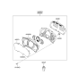 Diagram for 2008 Hyundai Tucson Instrument Cluster - 94011-2E206