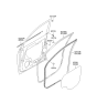 Diagram for 2009 Hyundai Tucson Door Seal - 82120-2E000-U7