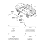 Diagram for 2009 Hyundai Tucson Door Moldings - 86373-2E001