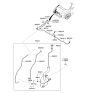 Diagram for 2004 Hyundai Tucson Windshield Washer Nozzle - 98630-2E100