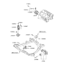 Diagram for Hyundai Tucson Motor And Transmission Mount - 21830-2E100