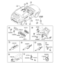 Diagram for 2004 Hyundai Tucson Horn - 96630-2E000