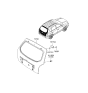 Diagram for Hyundai Veracruz Liftgate Hinge - 79710-2E000