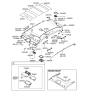 Diagram for 2006 Hyundai Tucson Sun Visor - 85201-2E450-J9