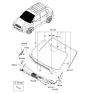 Diagram for 2007 Hyundai Tucson Windshield - 86110-2E212