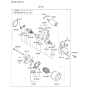 Diagram for 2007 Hyundai Tucson Starter Motor - 36100-23161