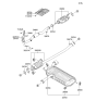 Diagram for 2008 Hyundai Tucson Exhaust Pipe - 28610-1F081