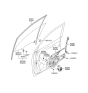 Diagram for Hyundai Tucson Window Run - 82530-2E000