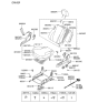 Diagram for 2007 Hyundai Tucson Seat Cover - 88170-2E010-G8A