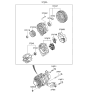 Diagram for 2014 Hyundai Veloster Alternator Bearing - 37334-2B100