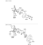 Diagram for Hyundai Wheel Bearing Dust Cap - 52746-37000