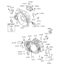 Diagram for Hyundai Tucson Bellhousing - 43115-39612