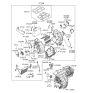 Diagram for Hyundai Tucson Blend Door Actuator - 97154-2E300