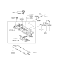 Diagram for Hyundai Tiburon Crankcase Breather Hose - 26720-23650