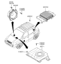 Diagram for Hyundai Tucson Car Speakers - 96380-2E000