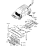 Diagram for 2006 Hyundai Tucson Dash Panels - 84124-2E150