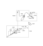 Diagram for 2007 Hyundai Tucson Clutch Master Cylinder - 41660-2EA00